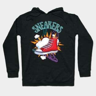 Sneakers. Hoodie